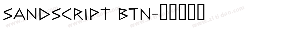 Sandscript BTN字体转换